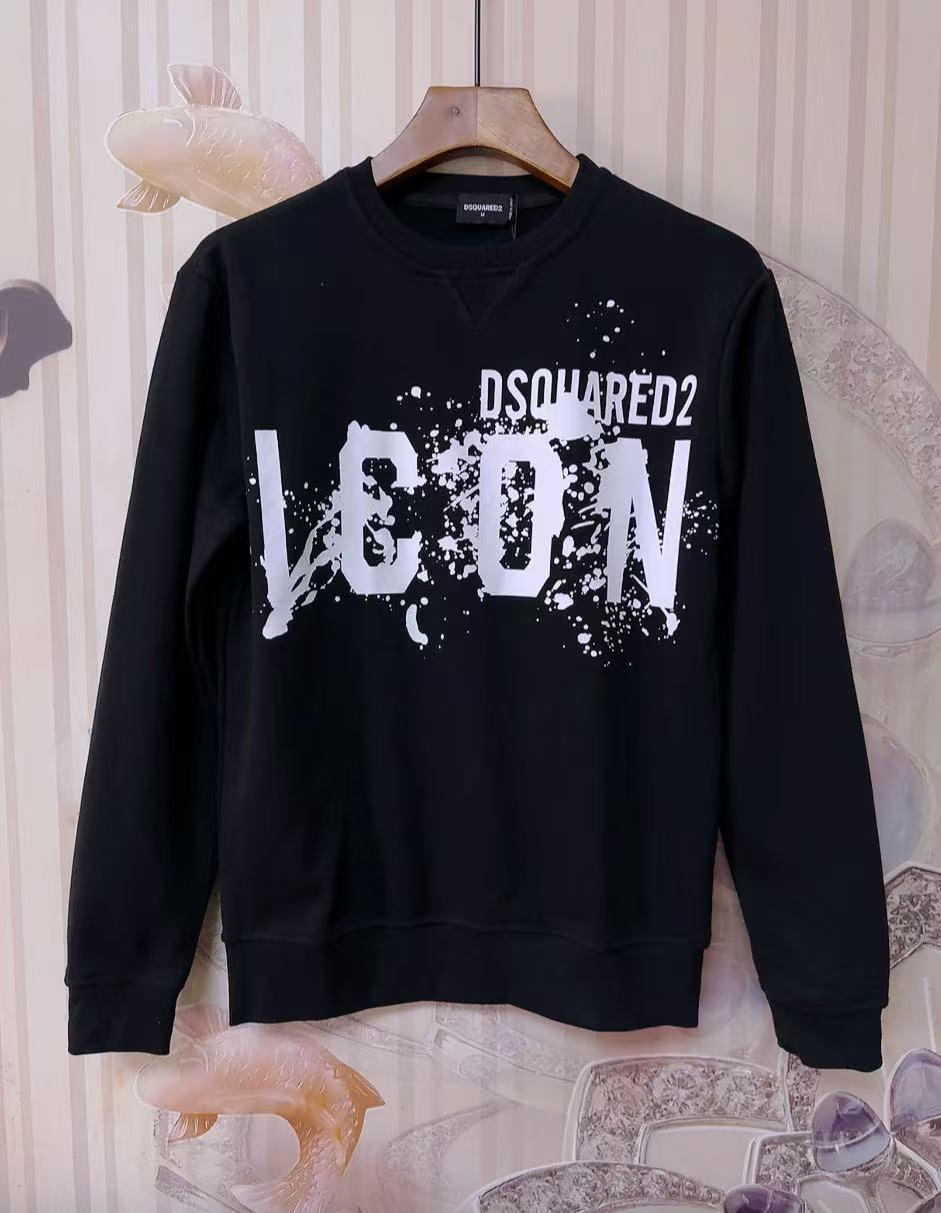 Мужские худи DSQ LIAN D2 от DSQUARED2 M чёрный