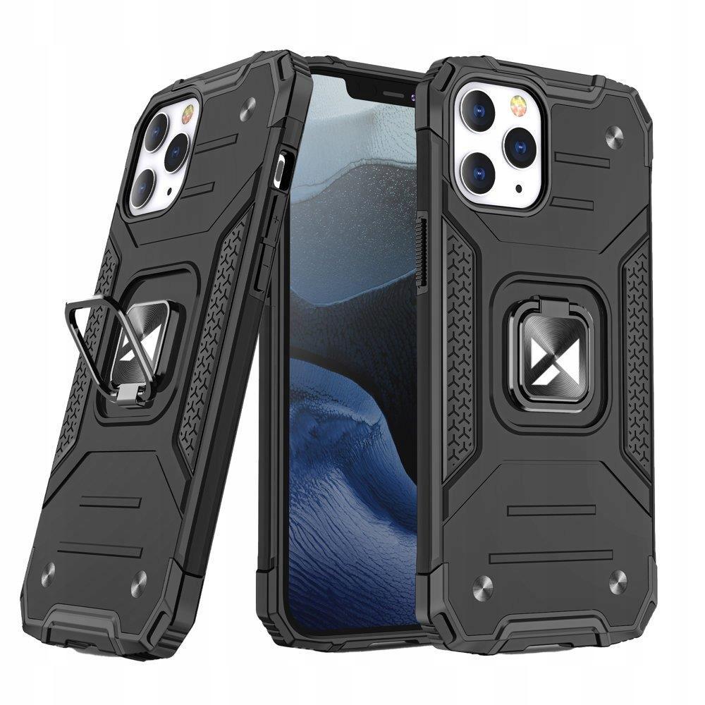 Wozinsky Ring Armor Pancerne Hybrydowe Etui Pokrowiec + Magnetyczny Uchwyt Iphone 13 Pro Max Czarny