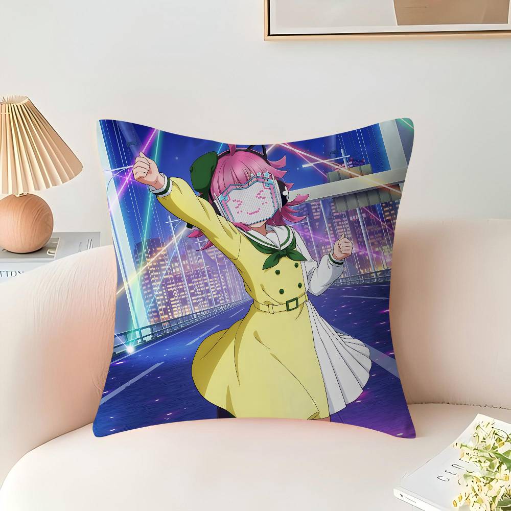 

Rina Tennoji Pillowcase toon Gift Cushion Cover Bedroom Home Sofa Chair Seat Decor pillow case 16x16Inch