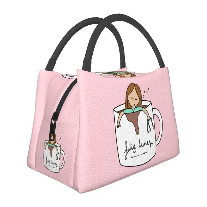 Benutzerdefinierte Krankenschwester in Not Cartoon Arzt Krankenschwester Isolierte Lunchtaschen für Tragbare Thermokühltasche Lebensmittel Lunchbox Camping Reise