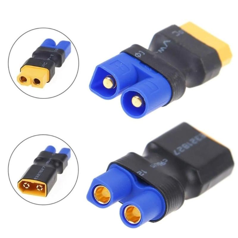 Confezione da 6 Adattatori Connettori XT60 EC5 Senza Saldatura per Droni FPV Modelli