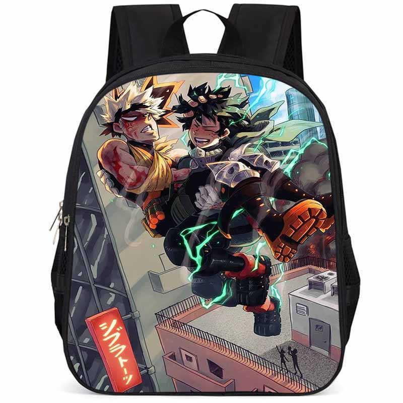My Hero Academia 15-inch Large Capacity Lightweight Oxford School Backpack For Kids