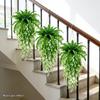 UV Resistant Artificial Persian Fern Leafs Realistic Mixed Lush Leaves Fake Fern Hanging Plants Real Touch Plastic
