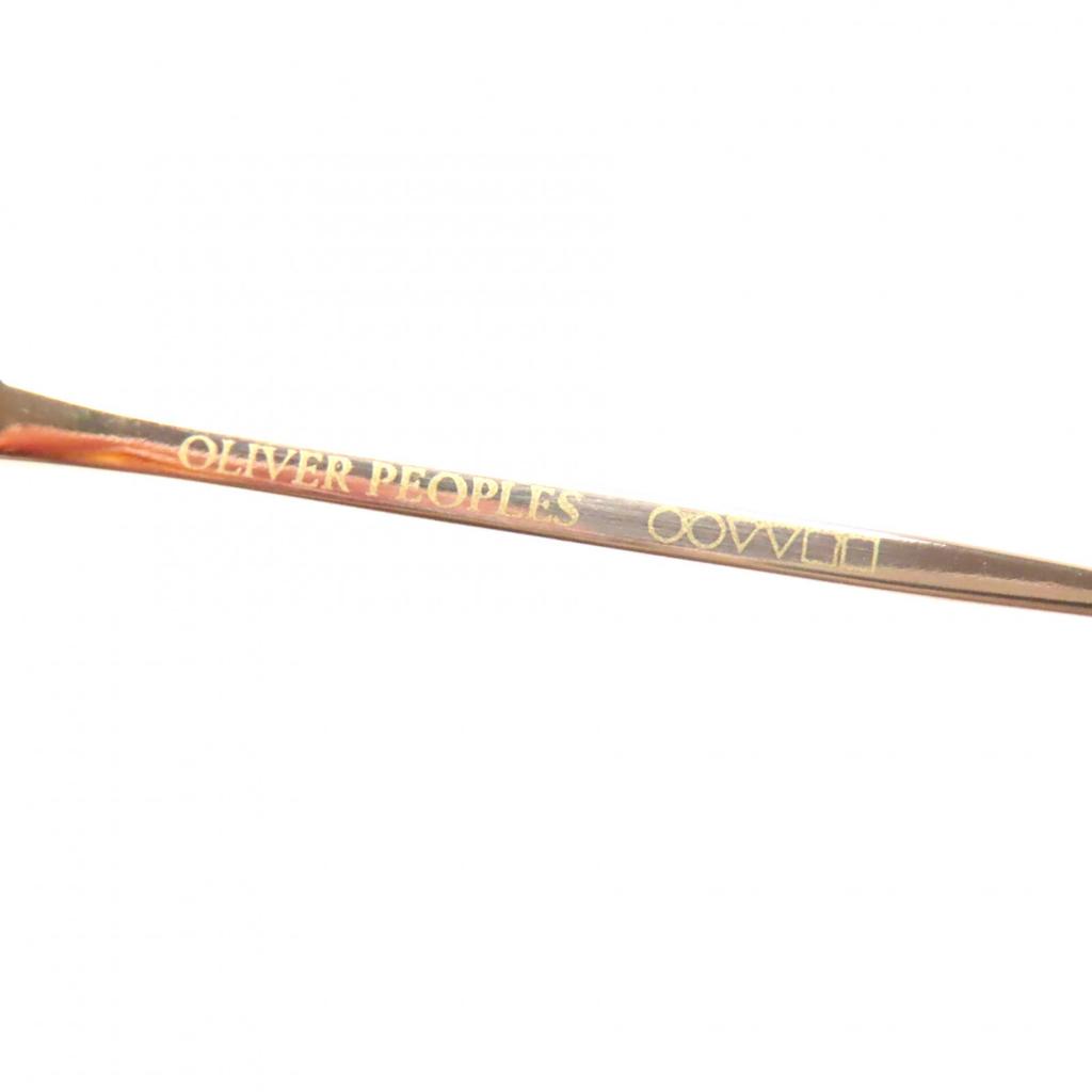 Pristine OLIVER PEOPLES Glasses Hadley DM Pattern Wellington Shape Clear brown mens Used