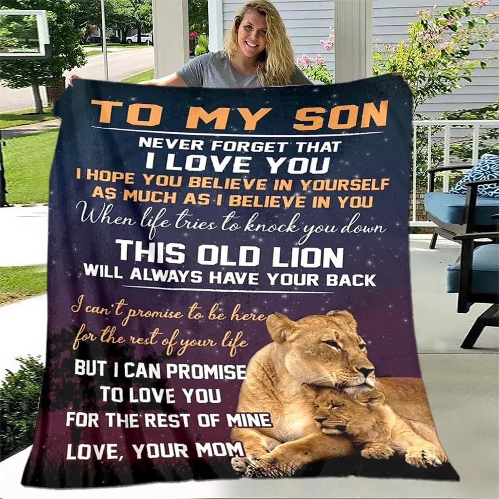 Gifts for Son Super Soft Plush Blanket,Flannel Blanket Throw Blanket for Living Room Bedroom Bed Sofa Picnic Cover