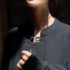 Women's Zen-Style Frog Button Cardigan: 2025 Autumn Cotton Linen Blend