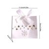 10PCS Christmas Gift Paper Bags For Candy Cookie Nougat Packaging Christmas Candy Box With Handles Holiday Party Decorations