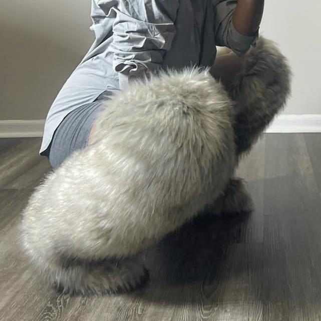 

Модные зимние плюшевые длинные сапоги IPPEUM 2025, высокие сапоги до колена для женщин, высокие меховые сапоги выше колена 265