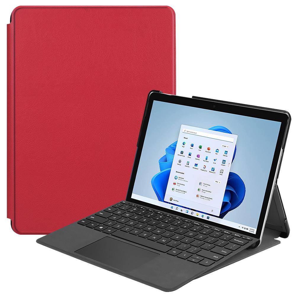 Hoes voor Microsoft Surface Go 4 3 2 GO4 GO3 GO2 10,5 inch 10,5  Standaard PU Leer Voorkant Ondersteuning Tablethoes met Penhouder Surface Go4 10.5inch