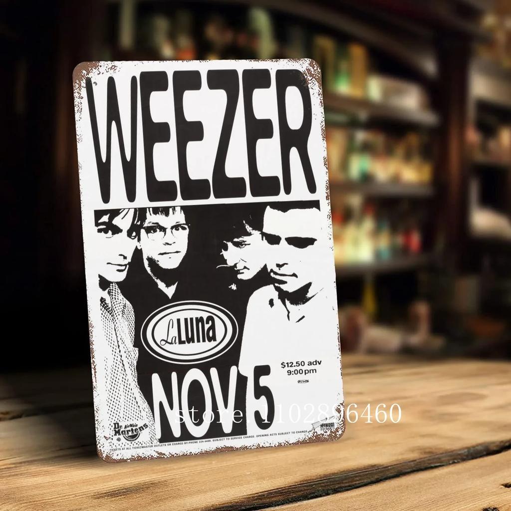 weezer Metal Plaques & Signs wall decor Vintage Tin Signs Captain Metal Poster Decor for Bar Pub Club Wall Decoration