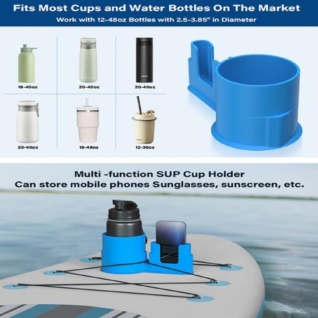 Antis Dumping Paddle Board Inflatable Boats Cup Holder Beverage Holder Kayak Surfboard Phone Holder