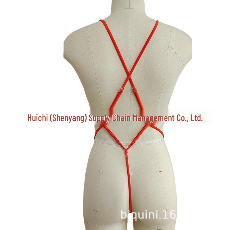 European & American Sexy Split Swimsuit - Women's Solid Color Bikini