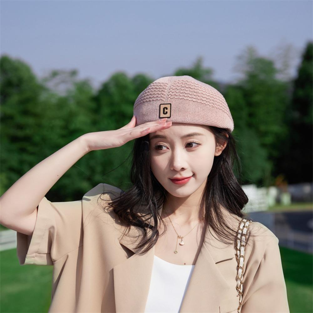 

Дышащий берет, тонкая пляжная шляпа, горячая распродажа, вязаная шапка для женщин