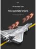 1:84 J-20 Stealth Fighter Alloy Model Toy with Sound & Light, Pull-Back Action, Folding Wings
