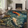 3D Carpet Koi Fish Water Flow Illusion Area Rug Living Room Decoration Tea Table Mats Bedroom Bedside Non Slip Mat Beautiful