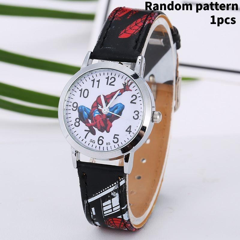 

Watches Childrens Spiderman Pu Cartoon Modern Fans Gifts Versatile Fashion