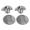 2Pcs Floor Door Stopper Zinc Alloy Rustproof Strong Magnet Simple Magnetic Door Stop for Bedroom