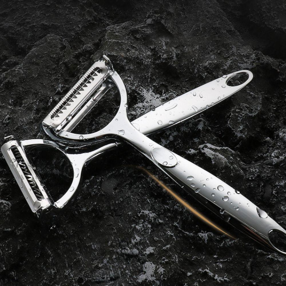 2 In 1 Vegetable and Fruit Peeler Stainless Steel Potato Peeling Artifact Kitchen Planer Tomatoes