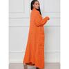 Women's Long Knit Cardigan with Pockets and Elegant Design