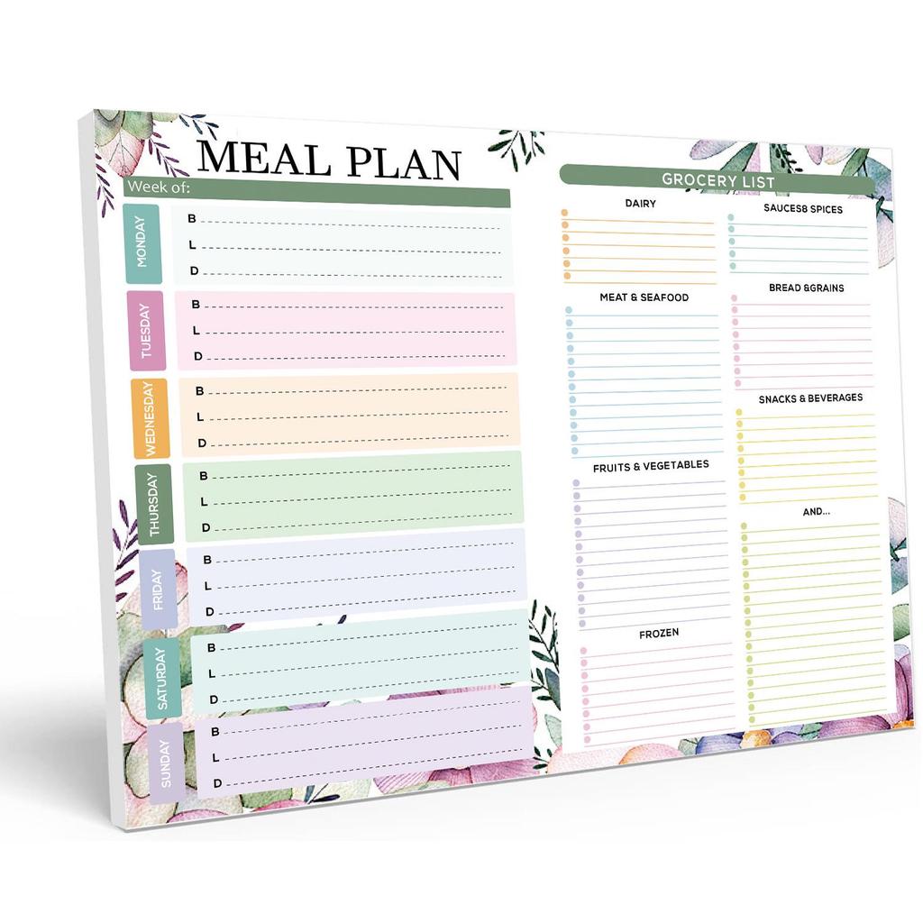 Magnetic Weekly Meal Planner Notebook