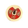 Antique Brass Large Five Emperors Coins Chinese Knot Pendant for Home Decoration