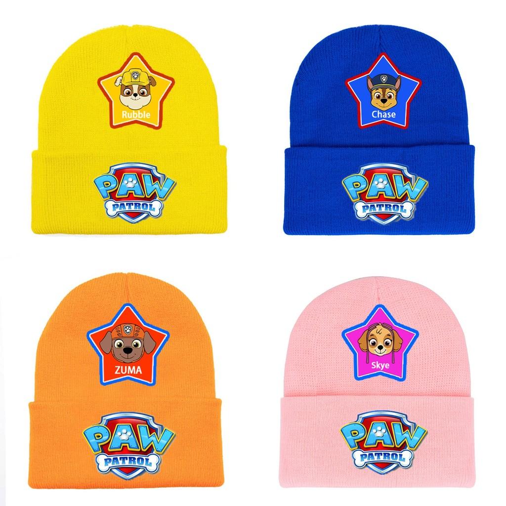 Paw Patrol Knit Beanie Acrylic Warm Windproof Winter Hat For Kids Cartoon Character Fans