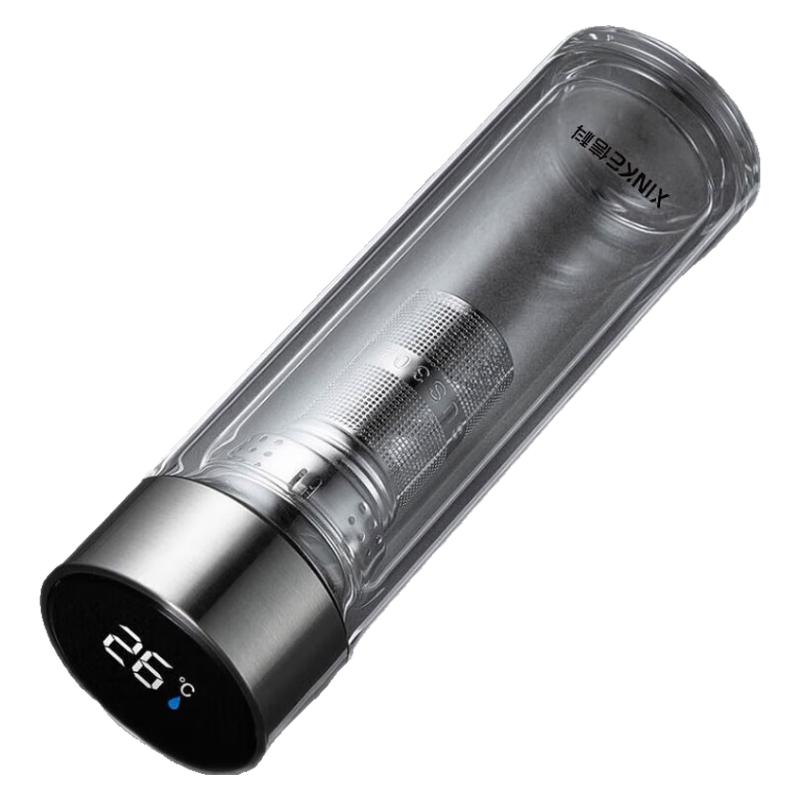 Xinke Smart Temperature Display Double-Layer Glass Cup