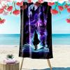 Custom NameFantasy Art Beach Towel Soft Microfiber Summer Towel Quick Dry Absorbent Towel for Beach Swimming Pool Travel
