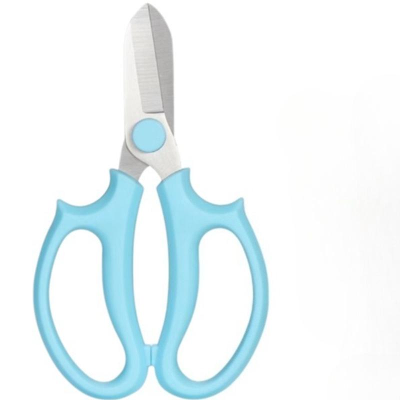 1PC Garden Scissors Stainless Steel Wide Blade Garden Scissors for Floral Arrangements and Pruning Garden Accessories 1PC синий