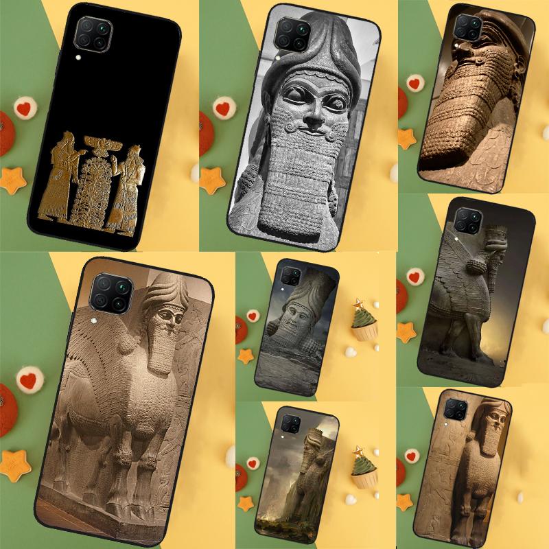 Lamassu Assyrian Mesopotamian Case For Huawei P20 P30 P40 Lite Nova 11 Pro 9 10 SE 3i 7i 11i 5T Y60 Y61 Y90 Y91 Y70 Cover