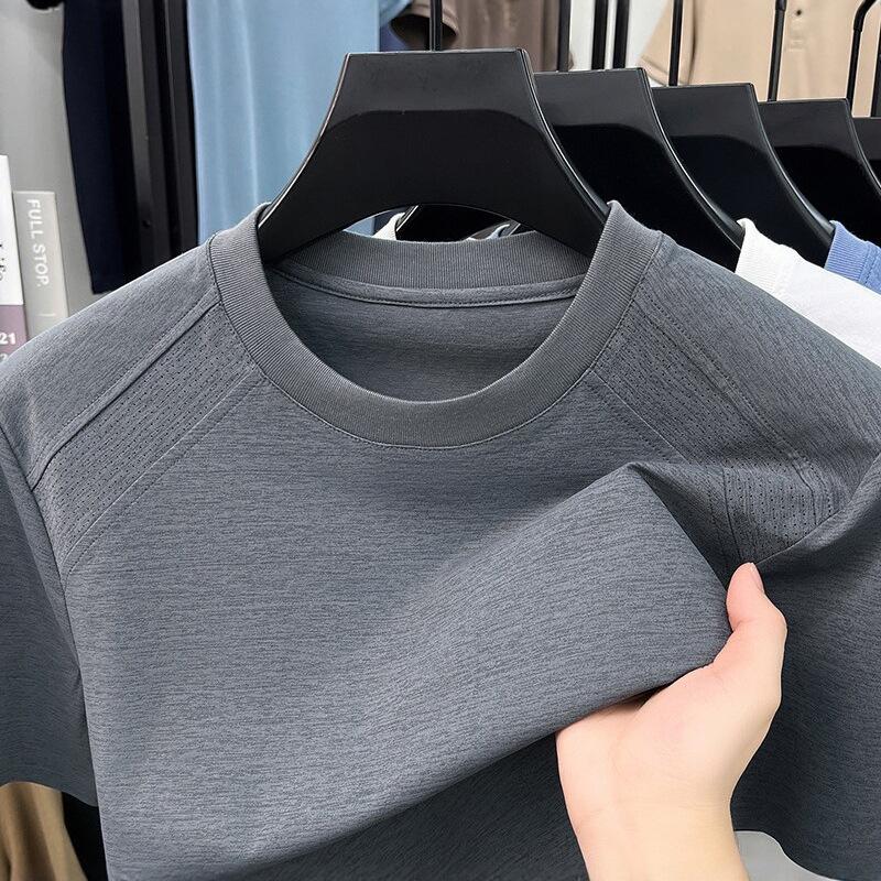 Summer Quick-Dry Short Sleeve T-Shirt Crew Neck Sports Casual Breathable Men's T-Shirt