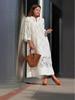 In Stock: New Casual Loose Lace V-Neck Dress Two-Piece Set