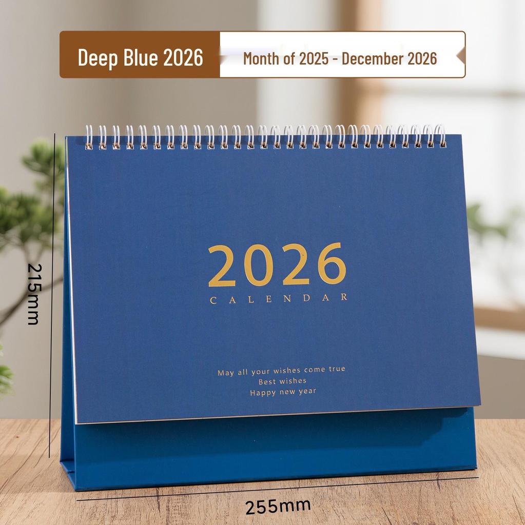 2026 Year of the Horse Leather Desktop Calendar – Custom Business Edition with Logo