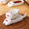 Ceramic Dipping Sauce Dish For Home Creative Japanese Kitten Chopstick Rest Spoon Sauce Sauce Dish Cute Cartoon Seasoning Soy Sauce Dish