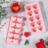 Ice Mold Heart-shaped Ice Block Mould Multifunctional DIY Pudding Candy Chocolate Soap Molds Kitchen Accessaries Party Supplies