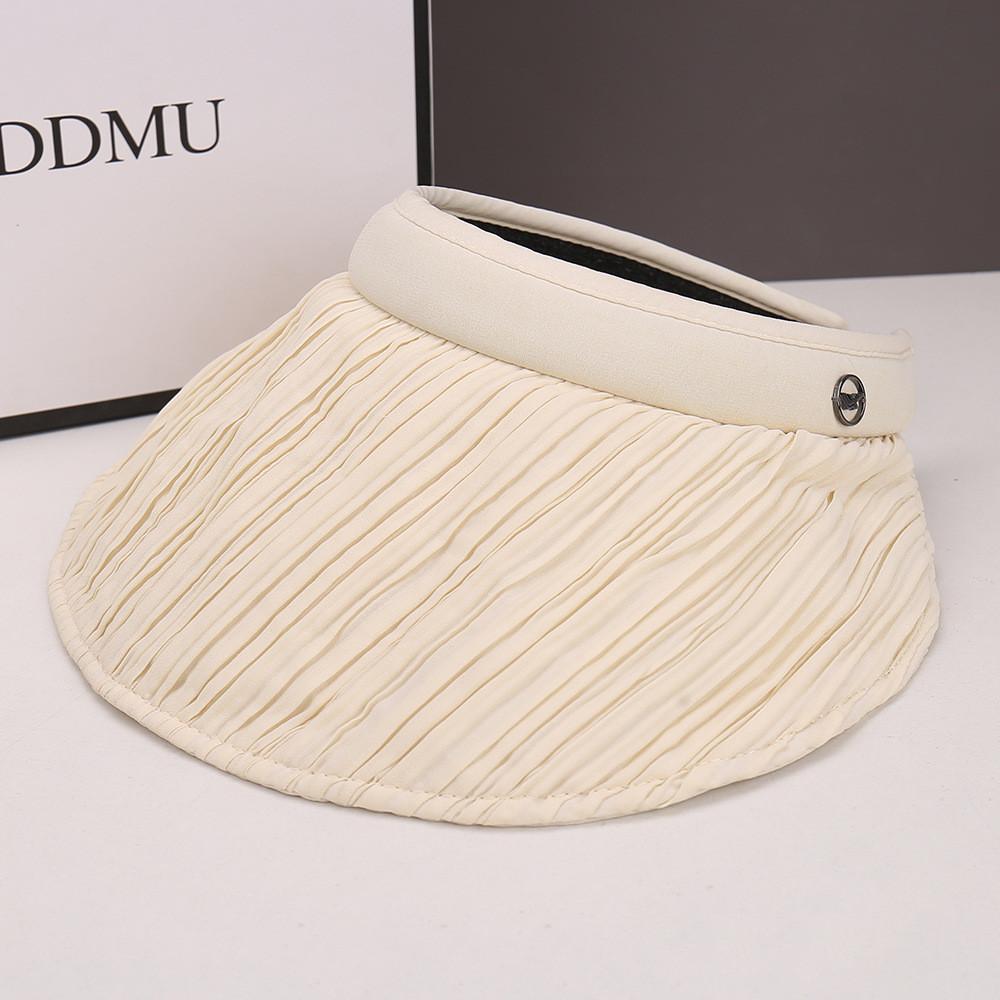 Summer Womens Black Vinyl Open Top Hat With Wide Brim For Sun Protection Sunhat For Outdoors