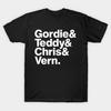 Men Black Print T-shirt Four Friends No-Cut Transfer Paper Print Cotton Tshirt