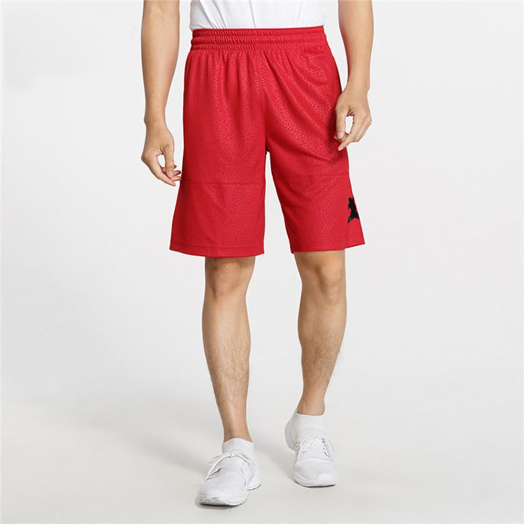Jordan Burst Pattern Breathable Quick-Dry Basketball Shorts Men Bottoms Red CI0069-687