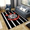 Tappeto SC Corinthians Paulista per Soggiorno Camera da Letto Casa Decorazione Divano, Tappetino Antiscivolo per Giochi Bambini