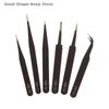 3/6/9PC Precision ESD Anti-static Tweezers Durable Stainless Steel Tool For Electronic Repair And Process Modeling, Bending&St