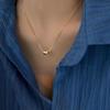 Elegant Gold Beaded Necklace for Women - 2024 Clavicle Chain, Luxury Neck Accessory