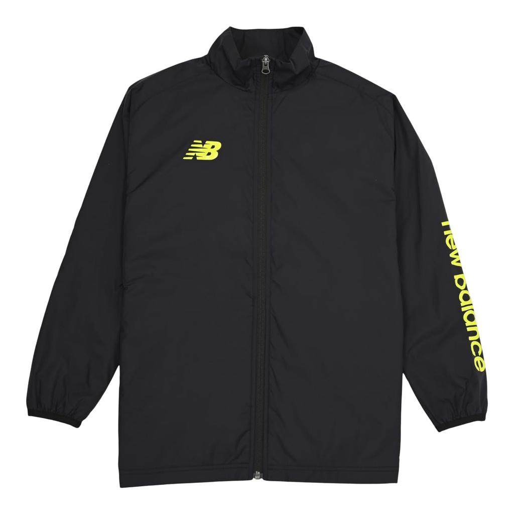 New Balance Junior/Kids Fleece-Lined Wind Jacket, Warm Insulated for Soccer & Sports (ABJ55282) BK (Black)