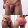 Men's Mesh Net Yarn Sexy Low-Rise Triangle Briefs - Japanese & Korean Style E-096