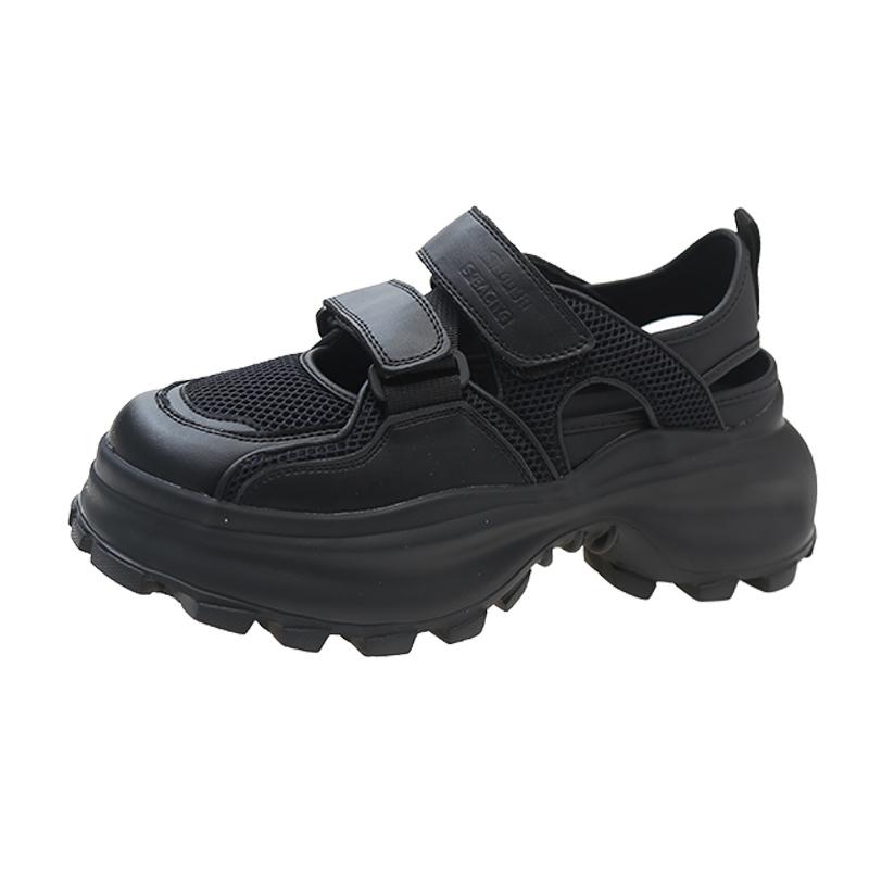 Fashion Wedge Women's Sports Sandals Female Shoes 2025 Summer Mesh Closed Toe Platform Women's Sandals Outdoor Casual Ladies Sandalias