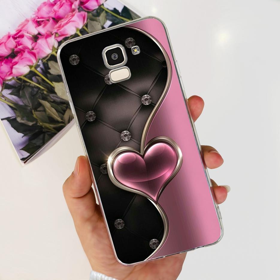 For Samsung Galaxy J6 2018 Case SM-J600F Stylish Painted Cover Clear Silicone Soft TPU Phone Case For Samsung J6 Plus J6+ Bumper