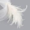 Elegant Feather Hairband with Tulle Bows Old Style Mesh Headband for Women Girls Wedding Party Photo Shoot Accessories