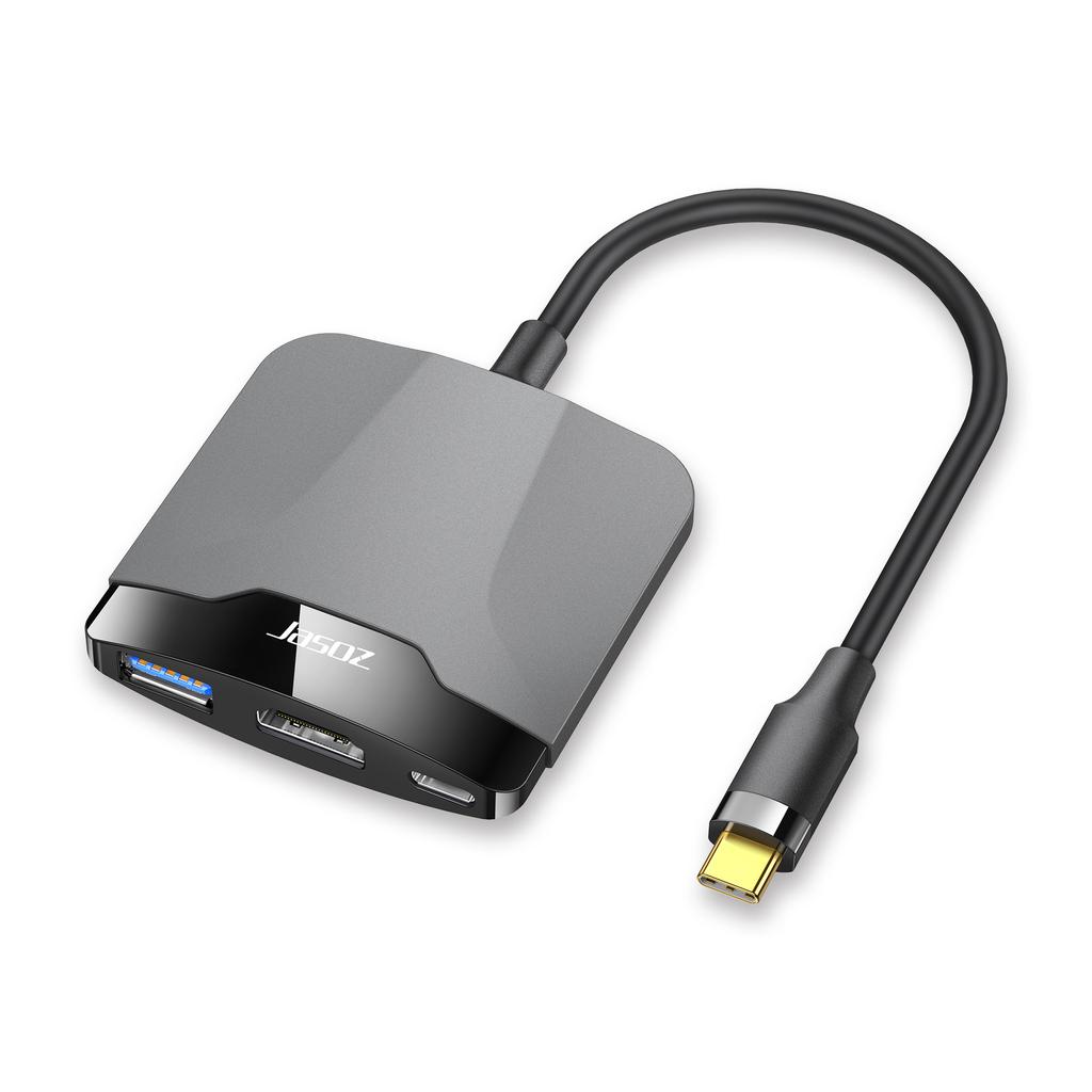 Multifunctional Type-c Simpler Expansion Metallic With Pd Charge Type Usb C 3.0 Hub 3 In 1 Adapter For Switch