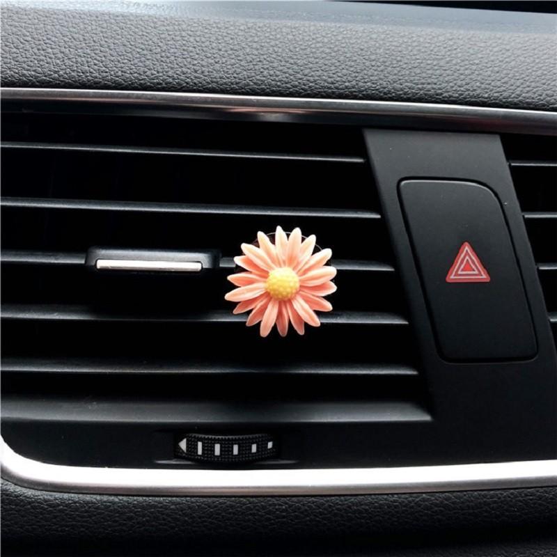 Colorful Resin Daisy Car Perfume Clip Decorative And Fragrant Air Vent Scent Diffuser