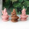Christmas Silicone Candle Mold Crafting and Festival Decors Moulds Silicone Texture Present for Hand-Making Enthusiasts