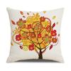 New Household Products Oil Painting Love Tree Linen Pillowcase Gift Sofa Bedroom Cushion Waist Pillowcase